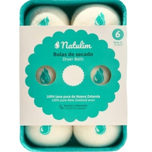 Boules de séchage <span class=keywords><strong>Natulim</strong></span> 6 pour sèche-linge, en laine naturelle, boules de lavage pour doudounes, balles de tennis - Product Image 1