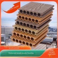 Planches de revêtement de sol en composite bois-plastique haut de gamme ASA - Imperméables et à emboîtement pour cours, terrasses extérieures, balcons