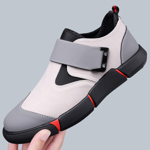 Nuove <span class=keywords><strong>Scarpe</strong></span> Casual da <span class=keywords><strong>Uomo</strong></span> in Microfibra, Mocassini Slip-on con <span class=keywords><strong>Velcro</strong></span>, Suola Piatta Antiscivolo, Ammortizzanti, Punta Rotonda, Comode - Product Image 1