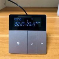 Tuya Düğmeli Termostat WiFi APP Uzaktan Kumanda, Elektrikli Su Yerden Isıtma Kazan Paneli Evrensel Kullanım için PC Malzemeli