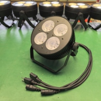 Éclairage de scène professionnel 4x50W blanc chaud/blanc froid, projecteurs LED COB fins, yeux de blinder, contrôlés DMX512, indice de protection IP33, Ra95