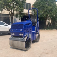 Rouleau compresseur vibrant à double tambour fiable de 2 tonnes et 1,5 tonne pour la construction routière, à vendre