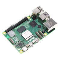 Nueva Raspberry Pi 5 MODELO 8GB RAM BCM2712 Computadora Linux en Existencia Kits de Placa de Desarrollo Carcasa Acrílica Negra Transparente y Ventilador