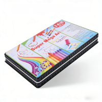 Ensemble de peinture artistique tout-en-un pour enfants, non toxique, lavable, avec crayons de couleur, crayons à l'eau, crayons en bois, pinceaux, pour les élèves du primaire