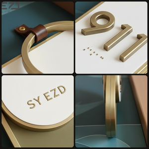 EZD Plaque de porte personnalisée DND, signalétique de guidage, numéros <span class=keywords><strong>d</strong></span>'appartement, plaques de porte ADA en braille, plaques de nom de maison, designs - Product Image 6