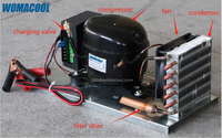 Petite unité de condensation R600a 24V/12V DC avec compresseur BD35YC pour réfrigérateurs et congélateurs de voiture