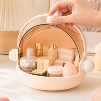 Boîte de rangement portable en forme de princesse de dessin animé, organiseur de bureau, conteneur à main pour bijoux, papeterie et petits objets