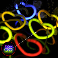 Lunettes lumineuses au néon en forme de coeur Accessoires de fête amusants pour les célébrations nocturnes Fournitures de vacances d'Halloween