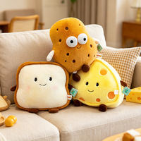 Coussin en peluche en forme de nourriture avec bras et pieds, formes Fromage, Toast, Oignon, Pomme de terre, pour la décoration de chambre d'adolescents, rembourrage en coton PP