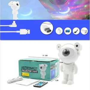 Sky Moon Galaxy Usb Power Rgb Remote Control <b>LED</b> Night Light Lamp Astronaut Proyector <b>Star</b> Projector with Bluetooth Speaker - Product Image 3