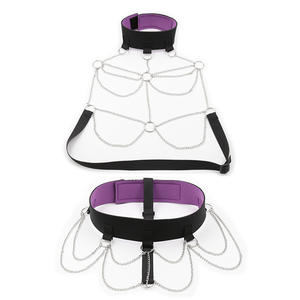 Arnés <span class=keywords><strong>de</strong></span> Cuello para <span class=keywords><strong>Mujer</strong></span>, Estilo Punk, Liguero Sexy, Cadena <span class=keywords><strong>de</strong></span> Gargantilla, Cinturón <span class=keywords><strong>de</strong></span> <span class=keywords><strong>Castidad</strong></span>, Tirantes, Bondage <span class=keywords><strong>de</strong></span> Cintura, <span class=keywords><strong>Jaula</strong></span> BDSM - Product Image 3