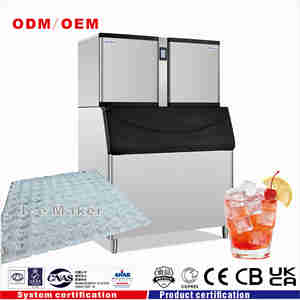 Machine à glaçons cubiques refroidie par air BY-1500A(F) 650 kg, nouveau design, haute qualité, OEM ODM, pour équipement de restauration commerciale - Product Image 1