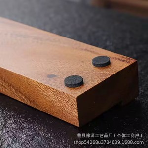 Walnut Wood Teacup Holder Solid Wood <b>Tea</b> Ceremony Accessory Flat Shape Durable For Kung Fu <b>Tea</b> <b>Set</b> Storage - Product Image 2