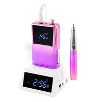 Nouvellement Portable Brushless 45000RPM Nail Equipements Foret à Ongles Forte Machine avec Dock de Charge pour Salon de Manucure