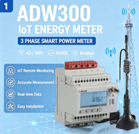Compteur d'énergie intelligent Acrel 3 phases IoT ADW300 RS485 Modbus 4G WiFi pour la surveillance à distance de l'énergie