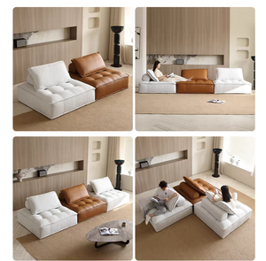 Set divano cubo quadrato <span class=keywords><strong>Piemonte</strong></span> per piccoli appartamenti con combinazione transfrontaliera divano a compressione sottovuoto in spugna - Product Image 3