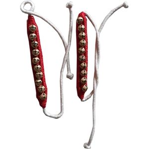 กำไลข้อเท้าทองเหลืองเลียนแบบโบราณพร้อมด้ายสีดำโลหะขัดเงาของขวัญทางธุรกิจใช้ออนไลน์ - Product Image 6