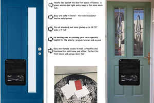 Organizador de Correos para Puerta, Diseño Personalizado de Fábrica, Primavera, Oxford 600D, Negro, Bolsa para Buzón - Product Image 6