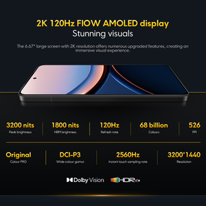 สมาร์ทโฟน POCO F7 Ultra 5G รุ่น Global หน้าจอ 6.67 นิ้ว 2K ชิปประมวลผล Snapdragon 8 Octa Core กล้องระดับเอลีท 50MP แบตเตอรี่ 5300mAh ชาร์จเร็ว 120W มาตรฐานกันน้ำกันฝุ่น IP68 รองรับ NFC - Product Image 3