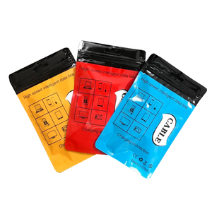 Logotipo personalizado Zip Lock bolsas de plástico barato al por mayor Cable <span class=keywords><strong>Sushi</strong></span> goma de mascar bolsas de embalaje de leche huecograbado superficie de impresión - Product Image 2