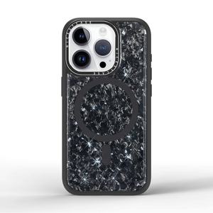 Étuis de téléphone de marque de luxe pour iPhone 16pro 14 15pro Max, coque arrière noire mate pour iPhone 13pro Max, coque de téléphone à chargement sans fil - Product Image 6