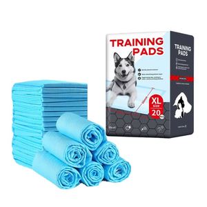 Vente en gros de tapis absorbants jetables pour animaux de compagnie, 5 couches, imperméables, pour l'entraînement des chiens, à séchage rapide, pour chiots, en vrac - Product Image 1