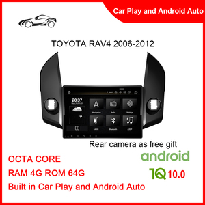 10,1 pulgadas nuevo <span class=keywords><strong>Android</strong></span> Auto 4 + 64G sistema estéreo de Radio de coche para TOYOTA RAV4 2006-2012 unidad principal de navegación Multimedia Carplay - Product Image 2