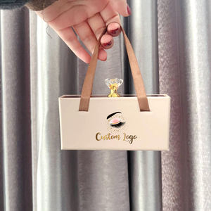 بسعر الجملة علبة رموش فارغة فاخرة بعلامة خاصة علبة رموش بدرج ورقي ثلاثي الأبعاد وخماسي الأبعاد للرموش بشريط كامل - Product Image 1