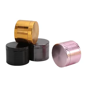 Erliao 4 Layer Wholesale Metal Herb Grinder Custom Logo Low MOQ Spice Crusher China Metal Grinder For Herb Supplier