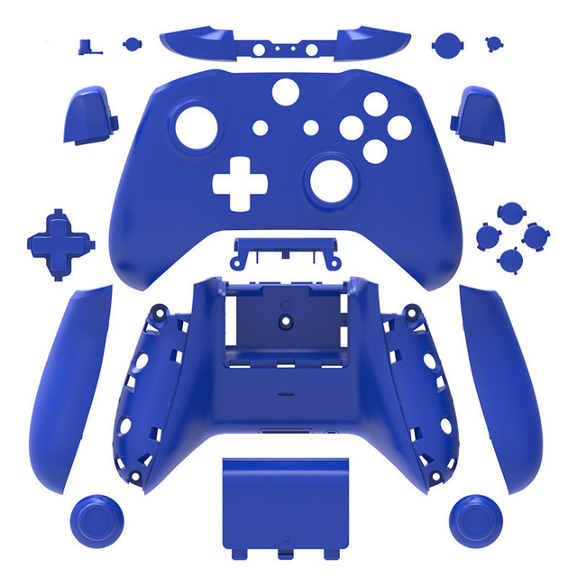 Replacement Matte Case Housing Full Shell Set Faceplates ABXY Buttons Right/Left Rails for Xbox Controllers
