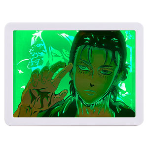 Figura de Attack on Titan Anime <span class=keywords><strong>Manga</strong></span> lámpara Demon Slayer Anime caja de luz regalo LED luz de noche lámpara de mesa regalos de cumpleaños para niños - Product Image 1