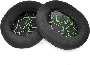 แผ่นรองหูอะไหล่หูฟัง <span class=keywords><strong>Arctis</strong></span> 1 3 5 <span class=keywords><strong>7</strong></span> 9 <span class=keywords><strong>Pro</strong></span> โฟมความหนาแน่นสูงช่วยแยกเสียงรบกวนระบายอากาศได้ดีหูผ้าคอตตอน - Product Image 2