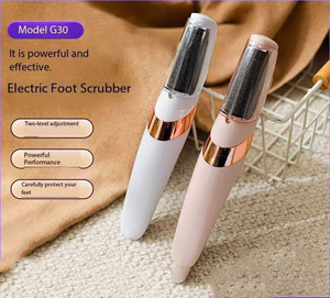 Râpe électrique rechargeable USB pour éliminer les callosités, lime à pieds pour pédicure, rouleau de suppression des peaux mortes, outil portable en plastique pour le soin des pieds - Product Image 1