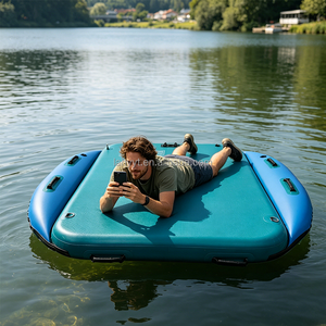 Hailebao Plateforme Flottante Gonflable en PVC Drop-stitch pour Yoga et Lutte, Épaisseur 0,7 mm, Écologique, Durable, Portable et Pliable pour Piscine - Product Image 6