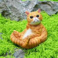 Modèle de chat de compagnie réaliste pour l'exportation, en PVC, noir et orange, pour la maternité, la cognition et la posture assise, style décontracté, décoration intérieure, jouet