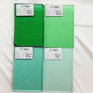 4mm 5mm 6mm 8mm 10mm 12mm Colored French Green Float Glass C-FG