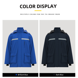 Áo khoác mùa đông dành cho nam do nhà máy sản xuất, chất liệu cotton và polyester ấm áp, dùng cho công việc ngoài trời & đồng phục. - Product Image 5