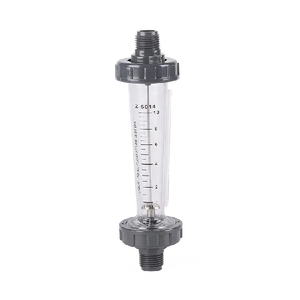 เครื่องวัดอัตราการไหลของน้ำ Z-5014 แบบพลาสติกอะคริลิก สำหรับท่อส่งน้ำมันและก๊าซ ขนาด 3/4 นิ้ว  1-10 ลิตรต่อนาที NPT - Product Image 3