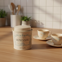 Boîte hermétique en fer blanc personnalisée avec impression CMJN, de qualité alimentaire, réutilisable, pour thé en vrac et café, avec double couvercle