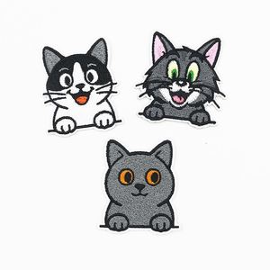 Custom Wholesale Cartoon Cute <b>Cat</b> Embroidery Cloth Sticker Patches Diy Iron on Logo Heat Embroidery Patches <b>for</b> <b>Clothes</b> - Product Image 6