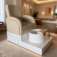 Nouveaux meubles de salon de manucure chaises de pédicure de luxe plate-forme blanche massant manucure station de pédicure