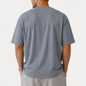 T-shirts surdimensionnés légers entièrement personnalisables à manches courtes, respirants, séchage rapide, meilleur matériau, t-shirts pour hommes, vêtements d'été - Product Image 3
