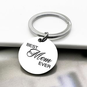 Llavero de Acero Inoxidable de Moda, Regalo para el Día de la Madre, Llavero de la Mejor Mamá - Product Image 2
