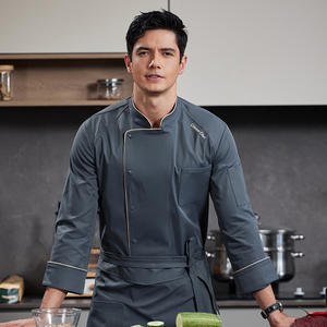 Vêtements <span class=keywords><strong>de</strong></span> <span class=keywords><strong>travail</strong></span> pour chef à manches longues pour homme, pour l'automne et l'hiver, pour restaurant, bar, boulangerie, pâtisserie - Product Image 5