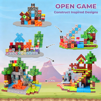 Jeu de blocs de construction en plastique magnétique DIY éducatif STEM Cubes Puzzle Construction modèle 3D jouet de décompression