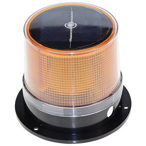 Balise stroboscopique solaire pour véhicule d'urgence, LED rouge/bleue, fixation magnétique pour la police et les pompiers - Product Image 5