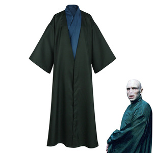 Disfraz de Voldemort, Túnica Negra, Unisex para Adultos, Traje para Fiesta de Halloween, Disfraz de Personaje de Película y Televisión - Product Image 1
