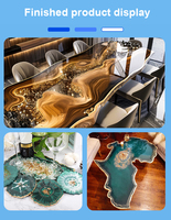 Résine époxy transparente CNMI AB pour table, sol, artisanat, kit de stickers en résine époxy, kit de résine époxy