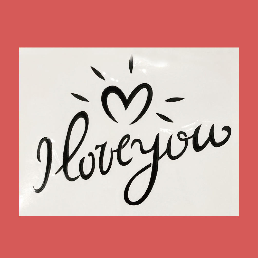 Small lloveyou01 black