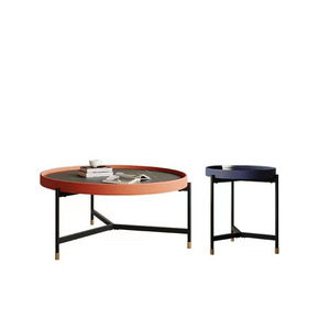 kleines rundes tischset möbel wohnzimmer sofa beistelltisch kundenspezifische farbe marmor stein moderne luxus couchtische ecktische - Product Image 1